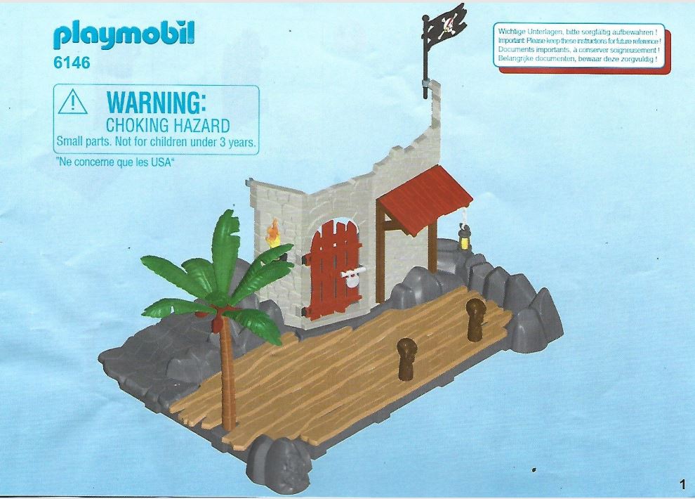 Playmobil ref 6146 Piratas Superset fuerte piratas , año 2014